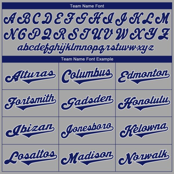 Custom Gray Royal-White Authentic Baseball Jersey