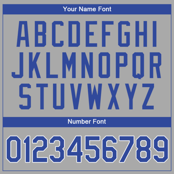 Custom Gray Royal-White Authentic Baseball Jersey