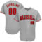 Custom Gray Red-Black Authentic Baseball Jersey