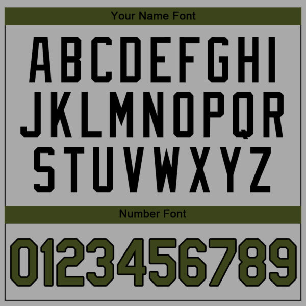 Custom Gray Olive-Black Authentic Memorial Day Baseball Jersey