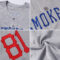 Custom Gray Royal-Red Authentic Baseball Jersey