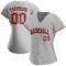Custom Gray Red-Black Authentic Baseball Jersey
