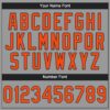 Custom Gray Orange-Black Performance T-Shirt