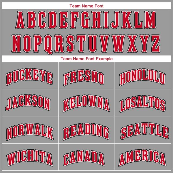 Custom Gray Red-Black Performance T-Shirt