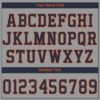 Custom Gray Navy-Orange Performance T-Shirt