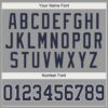 Custom Gray Navy-White Performance T-Shirt