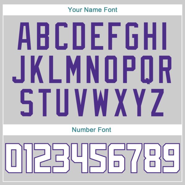 Custom Gray White-Purple Authentic Throwback Rib-Knit Baseball Jersey Shirt