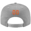 Custom Gray Orange-Black Stitched Adjustable Snapback Hat