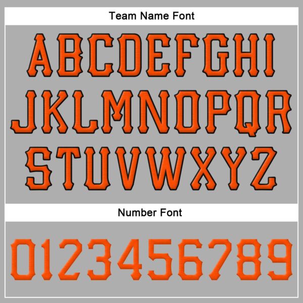 Custom Gray Orange-Black Stitched Adjustable Snapback Hat