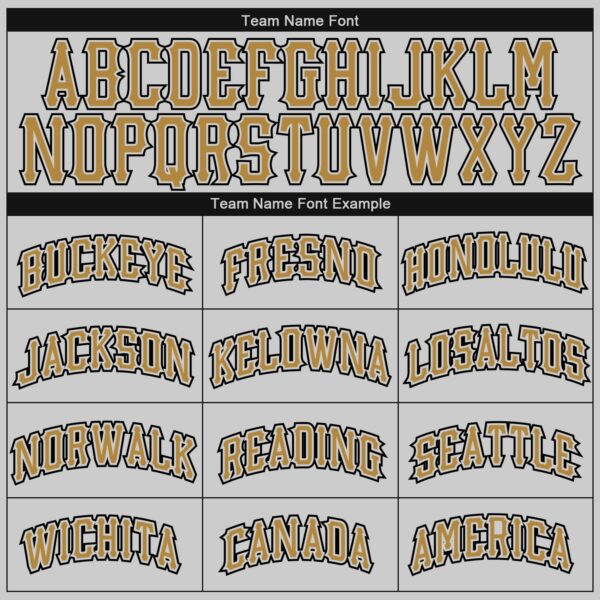 Custom Gray Old Gold-Black Authentic Baseball Jersey