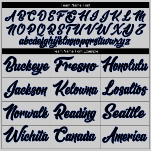 Custom Gray Black-Blue Authentic Baseball Jersey