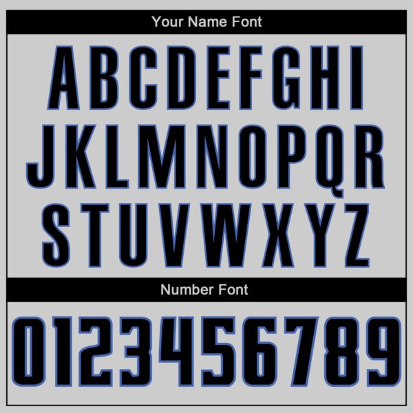 Custom Gray Black-Blue Authentic Baseball Jersey