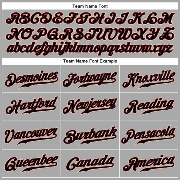 Custom Gray Black Pinstripe Black-Crimson Authentic Baseball Jersey