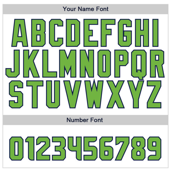 Custom Gray Neon Green-Navy Authentic Baseball Jersey