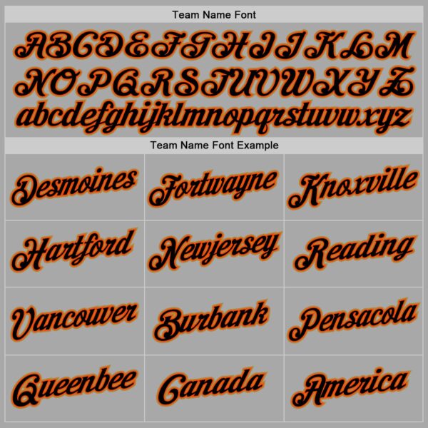 Custom Stitched Gray Black-Orange Sports Pullover Sweatshirt Hoodie