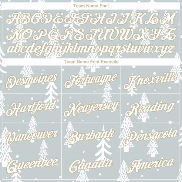 Custom Stitched Gray White-Old Gold Christmas 3D Sports Pullover Sweatshirt Hoodie