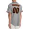 Custom Gray Black-Orange Authentic Baseball Jersey