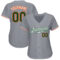 Custom Gray Green-Orange Authentic Baseball Jersey