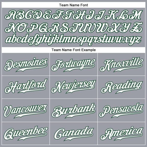 Custom Gray Green-Orange Authentic Baseball Jersey