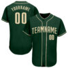 Custom Green Cream Authentic Baseball Jersey