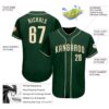 Custom Green Cream Authentic Baseball Jersey