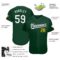 Custom Green White-Gold Authentic Baseball Jersey
