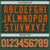 Custom Green Orange-White Performance T-Shirt
