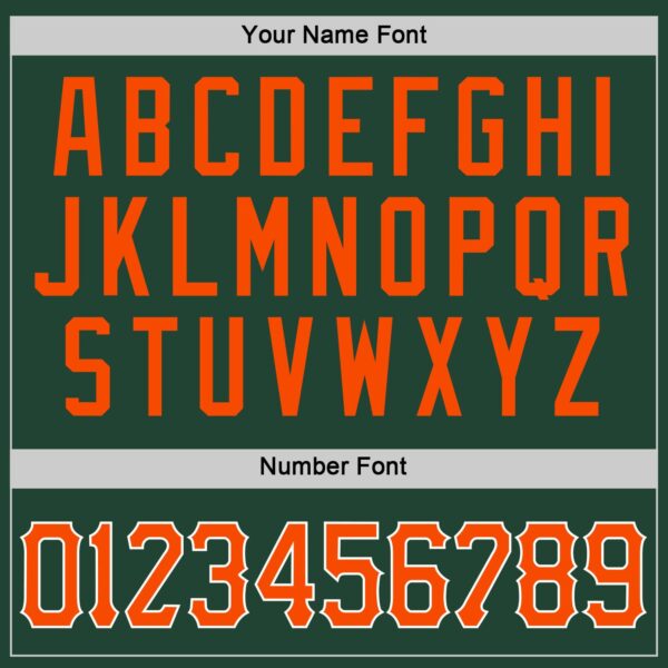 Custom Green Orange-White Performance T-Shirt