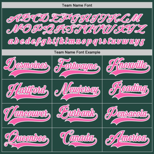 Custom Green Pink-White Hockey Jersey