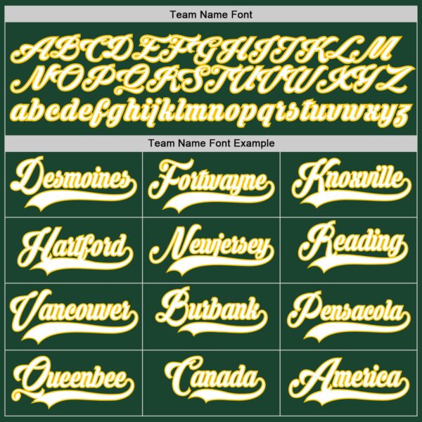 Custom Green White-Gold Authentic Baseball Jersey