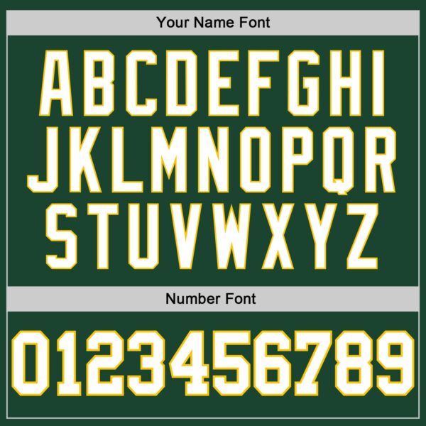 Custom Green White-Gold Authentic Baseball Jersey