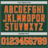 Custom Green Orange-White Authentic Baseball Jersey