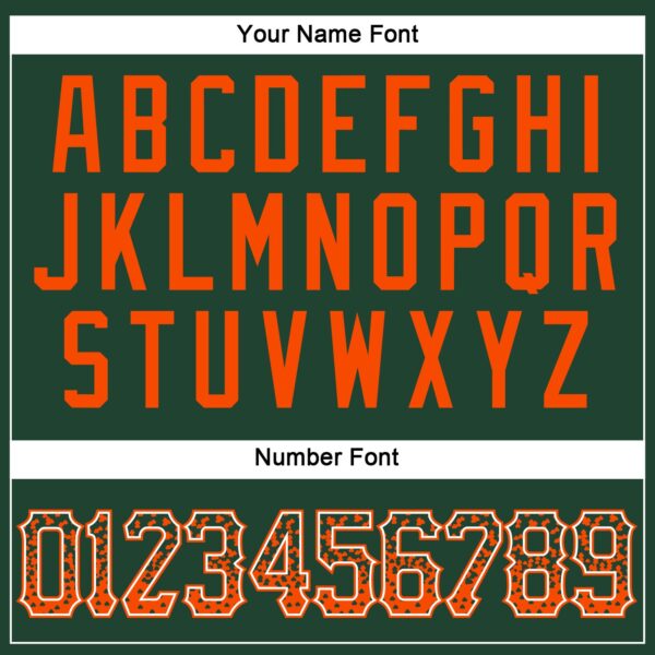 Custom Green Orange-White Authentic Drift Fashion Baseball Jersey