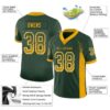 Custom Green Gold-White Drift Fashion Football Jersey