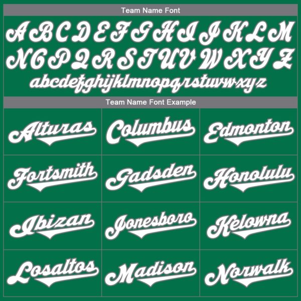 Custom Kelly Green White-Gray Authentic St. Patrick's Day Baseball Jersey