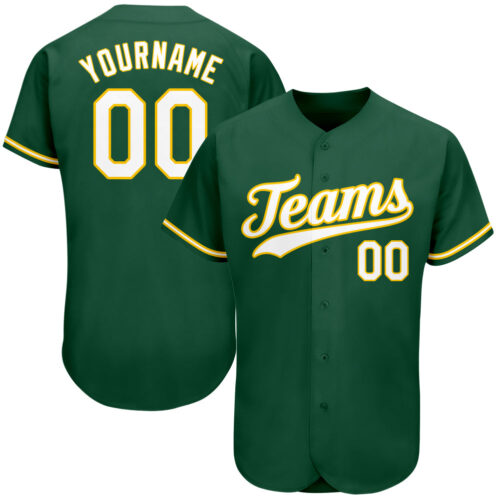 kelly_green_0018 Custom Kelly Green White-Gold Authentic Baseball Jersey