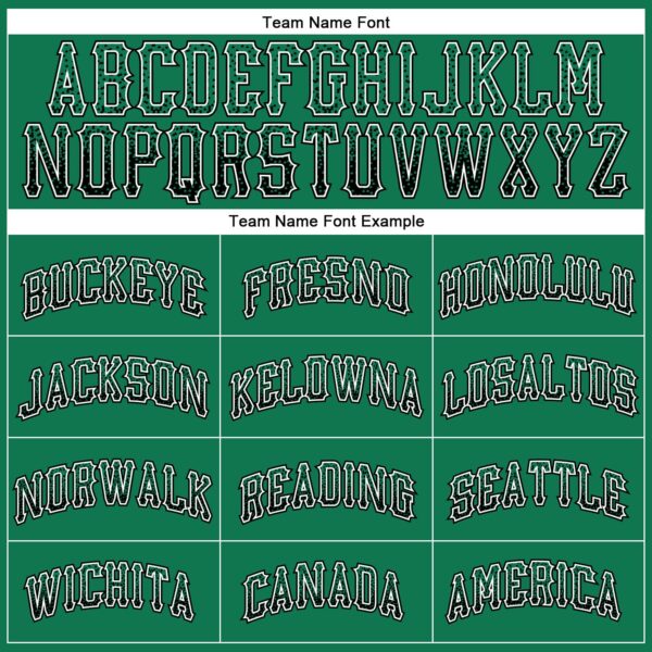 Custom Kelly Green Black-White Authentic Drift Fashion Baseball Jersey