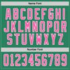 Custom Kelly Green Pink-White Hockey Jersey