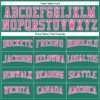 Custom Kelly Green Pink-White Authentic Throwback Basketball Jersey