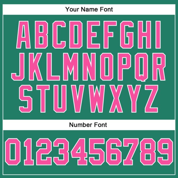 Custom Kelly Green Pink-White Authentic Throwback Basketball Jersey