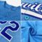 Custom Light Blue White-Royal Authentic Baseball Jersey