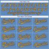 Custom Light Blue Old Gold-Royal Authentic Baseball Jersey