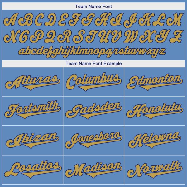 Custom Light Blue Old Gold-Royal Authentic Baseball Jersey