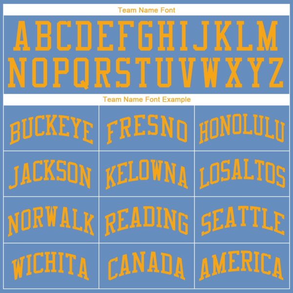 Custom Light Blue Gold Authentic Throwback Rib-Knit Baseball Jersey Shirt