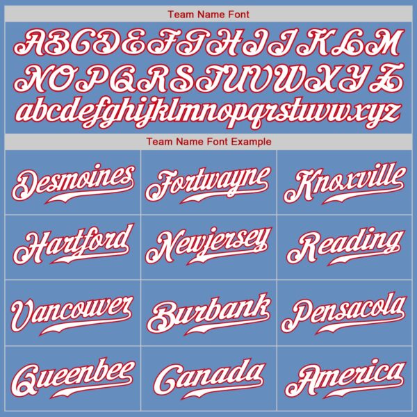 Custom Light Blue White-Red Authentic Throwback Rib-Knit Baseball Jersey Shirt