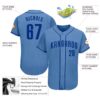 Custom Light Blue Royal Authentic Baseball Jersey