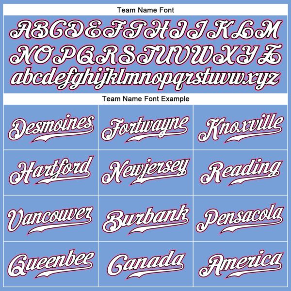 Custom Light Blue White Pinstripe Pink-Black Authentic Baseball Jersey