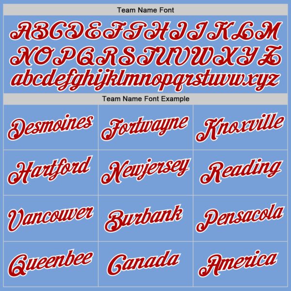 Custom Stitched Light Blue White-Red Sports Pullover Sweatshirt Hoodie