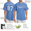 Custom Light Blue White-Royal Authentic Baseball Jersey