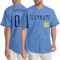 Custom Light Blue Royal-Gold Authentic Baseball Jersey